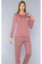 Long Sleeve Seasonal Pajama Set Viscose 790-53 - 3