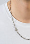 55 cm Silver Men's Necklace with Italian Rudder Figure - 2