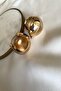 Gold Golden Yellow Big Ball Earrings - 3