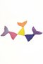 Preschool Educational Stone Painting Set Mermaid Tail Set Stone Painting 6 Pieces - 3
