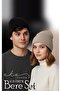 Unisex Folded ANTHRACITE, BLACK 2-Piece Beret Set EKEBERESETİ2LIYENI - 3