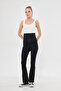 Flared Adjustable High-Waisted Stretch Shaping and Tightening Maternity Leggings - 6