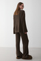 Brown Cardigan Knitwear Set - 4600 - 7