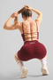 Push-Up No-Drawstring Short Leggings,No-Drawstring Leggings,Workout Leggings,High Waist Leggings