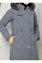 Women's Waist-Tie Nova Fabric Coat - 3