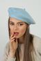 Baby Blue Wool Painter Women's Beret - 2