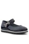 Genuine Leather Black Patent Leather Ribbon Detailed Girls' Ballerinas - 2