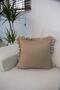 Ruffled Beige Throw Pillow Cover Decorative Bohemian Soft Sofa Back Cushion Gift Christmas 45X45 - 2