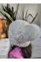 Girl's Long Pompom Ear-Covering Beanie Plush Puff Soft White - 7