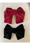 Velvet Ribbon Buckle Set (Burgundy-Black) and (Red-Black)