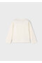 Girl's Long Sleeve T-Shirt Cream - 4