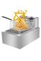 Electric Deep Fryer Stainless Steel Single Cylinder 6 Liter - 2