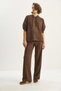Women's Bitter Coffee Hoodie Straight Cut Pants Relaxed Modal Set 2130 60283623 - 4