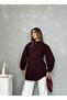 Front Pleated Balloon Sleeve Casual Stylish Evening Women's Shirt - 3