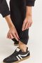 Women's adjustable waist and leg elastic crop sweatpants set black - 7