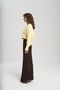 Luna Metal Detail Yellow Short Knit Cardigan - 3