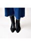 Black Genuine Leather Half Zippered Inside Mid-Heeled Women's Boots - 5