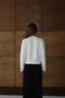 Women's Bone Pearl Buttoned Soft Textured Crew Neck Knitwear Cardigan - 8