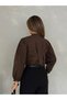 Front Pleated Balloon Sleeve Casual Stylish Evening Women's Shirt - 5