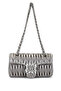 Women's Faux Leather Metallic Shoulder Bag