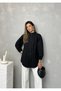 Front Pleated Balloon Sleeve Casual Stylish Evening Women's Shirt