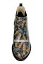 Women's Vegan Leather Beige Ankle Boots - Moths and Butterflies Design - 5