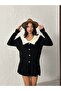 Baby Collar Pearl Button Cardigan Look Knitwear Sweater - 3