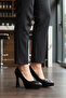 Black Thin Long Women's Heeled Shoes 448206 Z - 3
