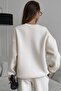 3-Thread Fleece-Lined Embroidered Top and Bottom Set - 7