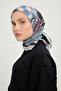 رحلة الباستيل - البرقوق - وشاح منقوش إيفيليا - 90×90 سم - 2