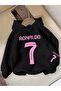 Children's 1 Quality Sweatshirt Hooded Ronaldo 7 Printed Modern Design