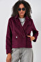 Women's Cashmere Jacket 0725 - Burgundy