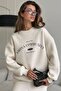 3-Thread Fleece-Lined Embroidered Top and Bottom Set - 6