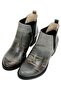 Women's Vegan Leather Gray Ankle Boots - Nature Design