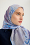 مرجان بارك - أرجواني - وشاح منقوش إيفيليا - 90x90 سم - 3