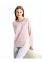 LCW DREAM Crew Neck Solid Long Sleeve Women's Pajamas Set