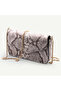 Uderra Women's Genuine Leather Cream Cut Snake Print Shoulder Bag - S1Kz0321 Cream Cut Snake Print - 5