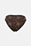 Beige-Brown-Black Women's 3-Piece Lace Detailed Patterned Brief Panties - 3