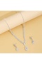 Women's Crystal Stone Teardrop Model Necklace Earring Jewelry Set – Wedding & Invitation - 3