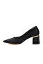 Black Women's Thick High Heeled Shoes 619004 Z - 4
