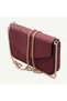 Uderra Women's Genuine Leather Burgundy Shoulder Bag - S1Kz0325 Burgundy Python Print - 6