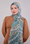 Moss Green Chain Twill Shawl - 3