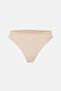 Beige-Brown-Black Women's 3-Piece Lace Detailed Patterned Brief Panties - 6