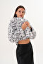 Crop Boy Basic Collar Feather Jacket - 5