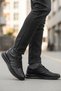 Black Lace-Up Leather Gel Sole Anatomical Men's Casual Shoes 315 m - 3
