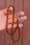 Light Green Capsule Cut Silver Tassel Fire Amber Prayer Beads 201024535
