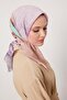 وشاح قطني بنمط شريط أرجواني - 3