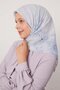 وشاح قطني بنمط شريط بنفسجي