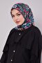 وشاح ناعم بنمط البرسيم الأسود