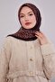 وشاح ناعم بنمط الفهد من فرو المنك الداكن - 3